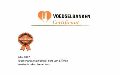 Certificaat Voedselveiligheid Voedselbanken