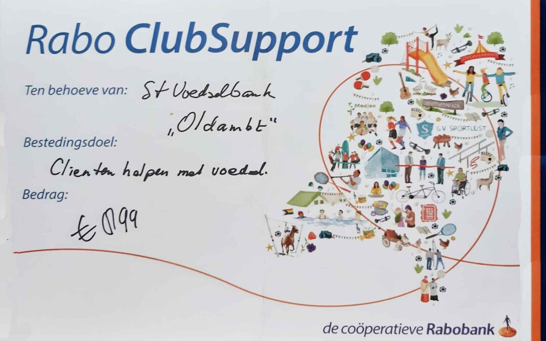 Rabo clubsupport actie